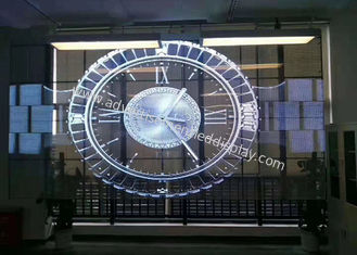 SMD1921 pantalla LED de cristal transparente, pantalla de cristal de 4500cd/Sqm LED