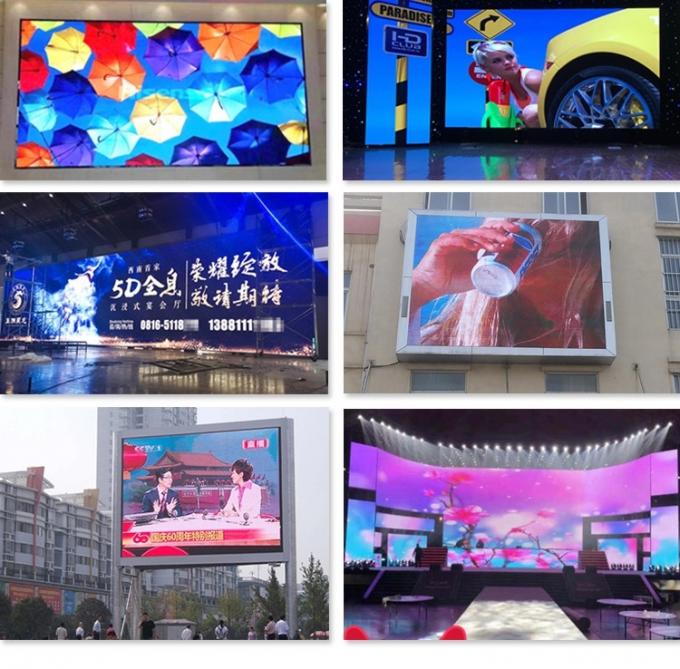 Brillo al aire libre LED a todo color de SMD P4 alto que hace publicidad de las carteleras video 1 de la pared de la exhibición