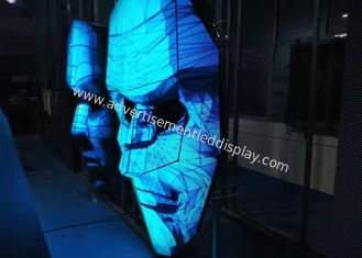 La máscara especial de la pantalla LED P4 forma el gabinete del hierro para el club nocturno de la cabina de DJ