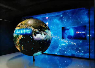 Diámetro esférico 1200m m de la pantalla LED P2.5 para la exposición y el partido