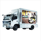 Gabinete móvil 5500cd/Sqm 256mmx128m m del hierro de la pantalla LED del camión de P8mm