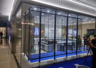 Exhibición del vidrio de P5.2mm LED, pantalla clara 1000x500m m del LED para el edificio