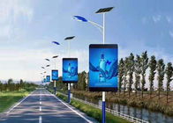 exhibición de poste de la lámpara 80x40, banderas 3G inteligente 4G 5G del poste del LED