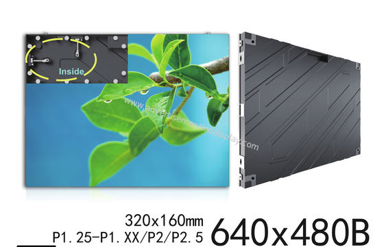 Alto brillo de la eliminación de errores de la pantalla LED interior de la publicidad P1.86