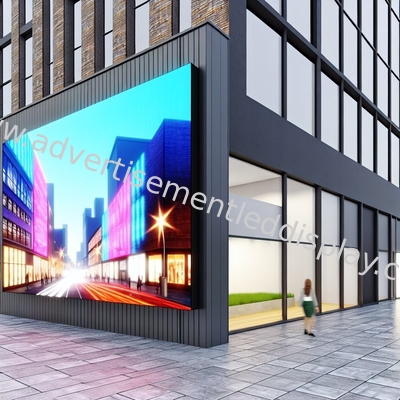 Display publicitario LED de alta resolución con material de armario de hierro para imágenes nítidas