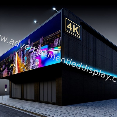 Display publicitario LED de alta resolución con material de armario de hierro para imágenes nítidas
