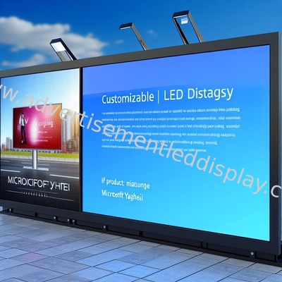 Display de publicidad LED personalizable con sistema de control de luz de color