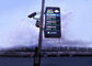 tablero de publicidad de la pantalla LED 320x160 TUV poste de poste ligero de calle 6000cd/Sqm