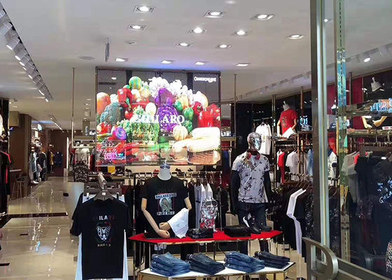 Pantallas de aluminio P4.81 transparentes con pantalla LED montada en el techo
