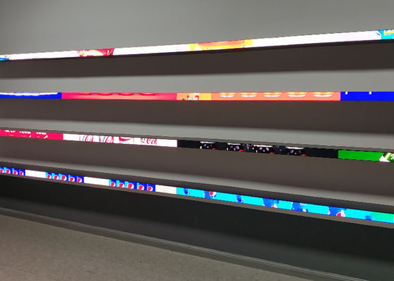 Pantalla LED comercial del estante 800cd
