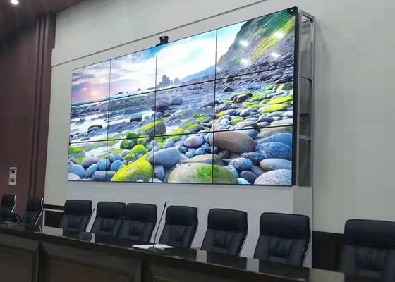 Display de pared de video de 46 pulgadas, 3x3 LED de pared de video hacia abajo.