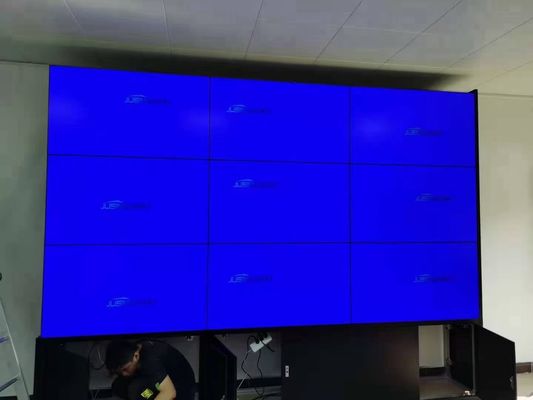 Display de pared de video de 46 pulgadas, 3x3 LED de pared de video hacia abajo.