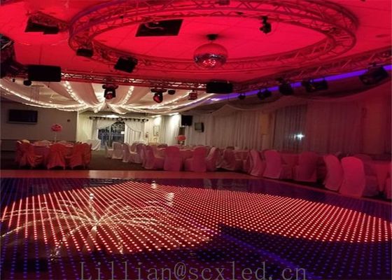 pantalla LED de 3d Dance Floor, pantalla interactiva del piso de 6000cd LED