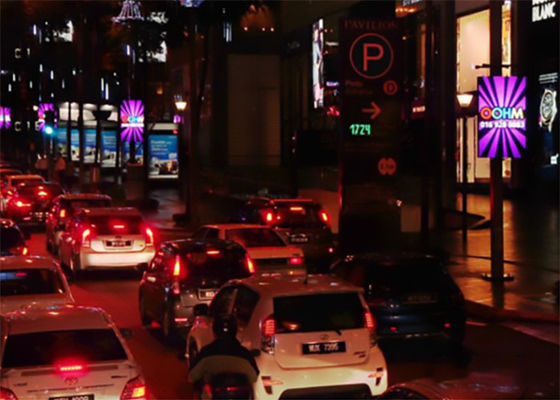 Control inteligente de WIFI de la pantalla LED de poste ligero de calle de Nationstar